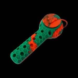 Cloud 8 Silicone 2 in 1 Honey Bee Hand Pipe & Vapor Straw