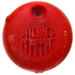 Daily High Club x Silenced Hippie "Peace" Pipe - Red