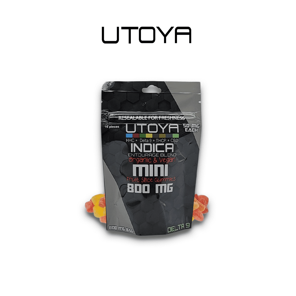 Delta 9 THC + HHC | Organic & Vegan | Mini Fruit Slice Gummies