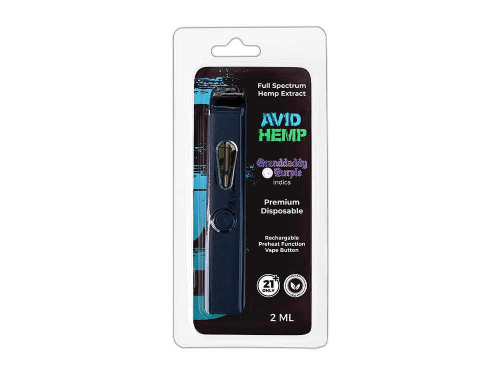 Full Spectrum CBD Disposable Vape Granddaddy Purple 2g