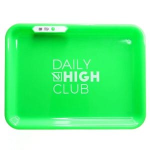 GlowTray x Daily High Club Rechargeable LED Rolling Tray - Green
