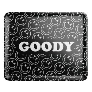 Goody Glass Pattern Face Black Rolling Tray - Large