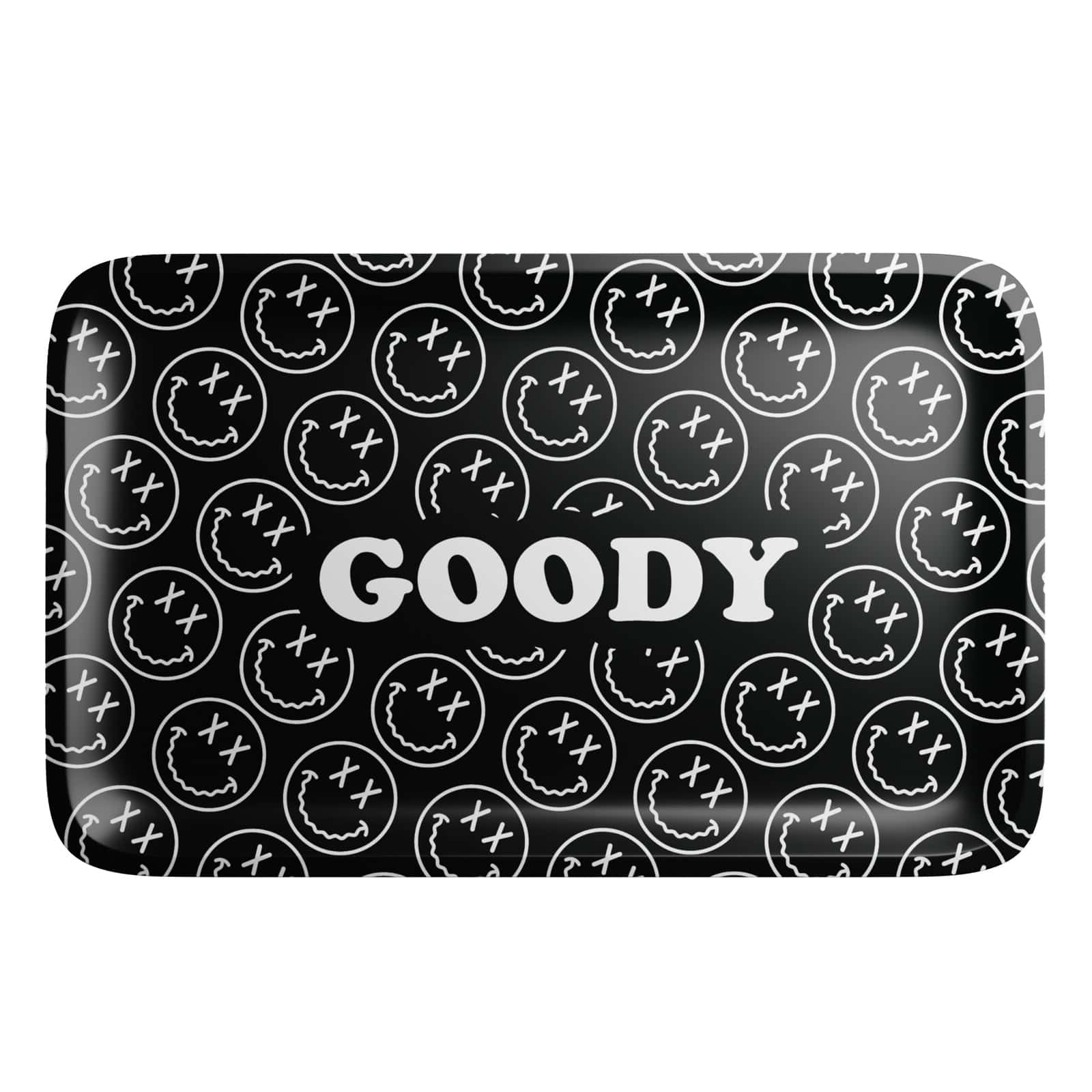 Goody Glass Pattern Face Black Rolling Tray