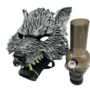 Halloween Style Gas Mask Bong Mask Hookah - Wolf