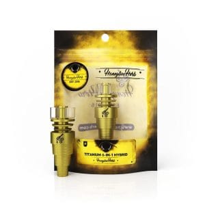 Honeybee Herb Titanium 6-in-1 Hybrid Dab Nail - Gold