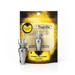 Honeybee Herb Titanium 6-in-1 Hybrid Dab Nail - Silver