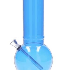 JM Plastics Large Bubble Base Acrylic Water Pipe - 12 in. - Dark Blue