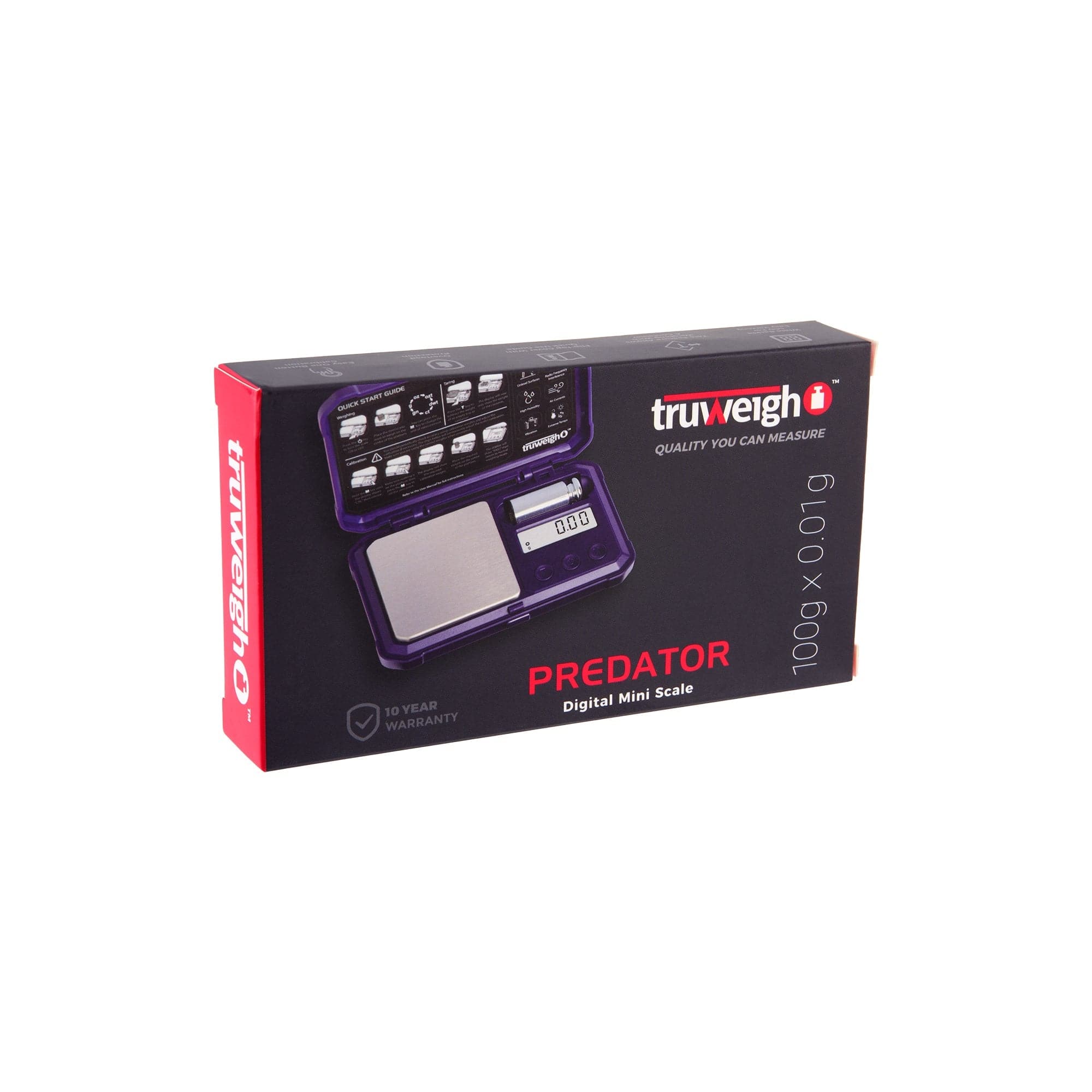 Predator Mini Scale with Weight - 100g x 0.01g - Purple/Purple