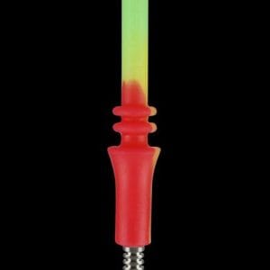 Pulsar RIP Silicone Vapor Straw - Rasta Glow