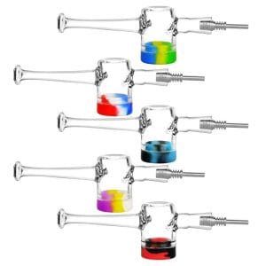 Reclaimer Dab Straw - 7.5" / Colors Vary - Titanium