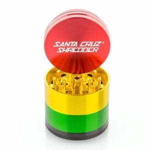 Santa Cruz Shredder 4 Piece Medium Grinder - Rasta