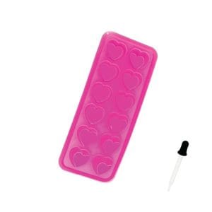 Silicone Heart Ice Cube Tray - Pink