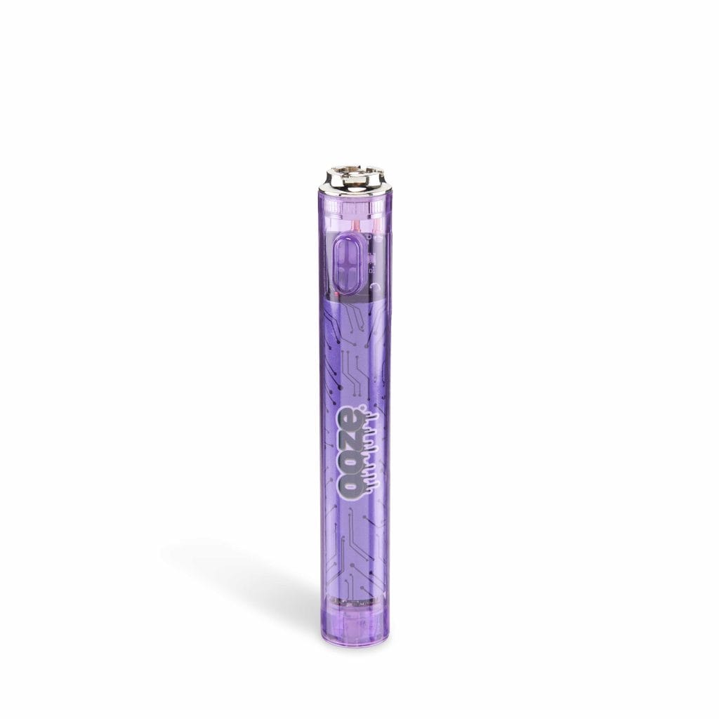 Slim Clear Series Transparent 510 Vape Battery - Ultra Purple