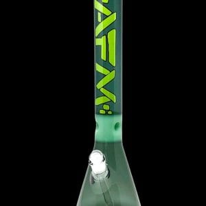 AFM Glass Pulsar Color Glass Beaker Bong - Smokey/ Mint