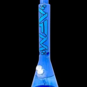 AFM Glass Quasar Glass Beaker Bong - Double Blues