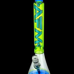 AFM Glass Quasar Glass Beaker Bong - Lime