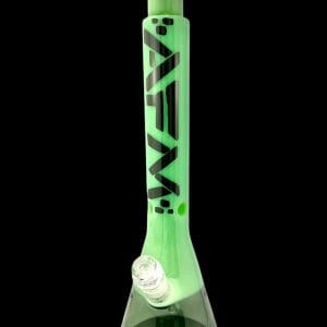 AFM Glass Quasar Glass Beaker Bong - Mint/ Smokey