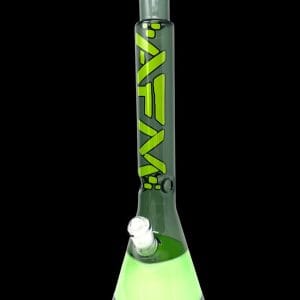 AFM Glass Quasar Glass Beaker Bong - Smokey/ Mint