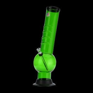 Acrylic Layback Bubble Base Bong with Raised Grip