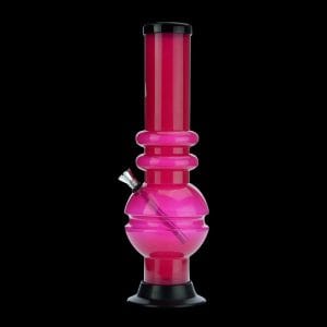 Acrylic Straight Bubble Base Bong with Marias