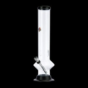 Acrylic Straight UFO Base Bong with Carb Hole