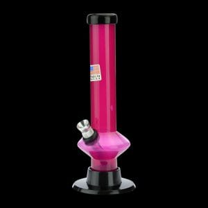 Acrylic Straight UFO Base Mini Bong with Carb Hole