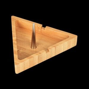 Bamboo Triangular Spiked Ashtray