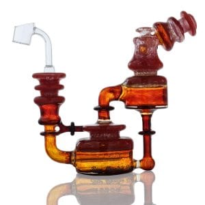 Bear Mountain Studios Honey Jar Glass Dab Rig Recycler