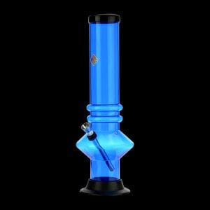 Blue Acrylic 12-Inch Straight UFO Base Bong