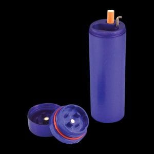 Blue Metal Smoke Stopper With a Poker & Grinder