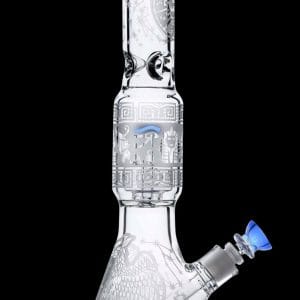 Calibear Sandblasted Seed of Life Beaker Bong