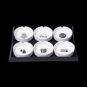 Ceramic Ashtray - 6 Pack