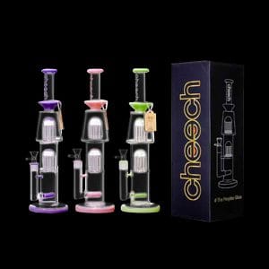 Cheech Glass Dual Tree Inline Water Pipe
