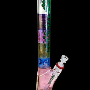 Cheech Glass Multi Color Straight Tube Water Pipe