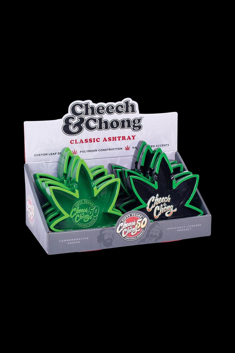 Cheech & Chong Classic Leaf Ashtray - 8 Pack