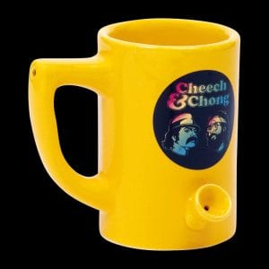 Cheech & Chong Wake & Bake Ceramic Mug Pipe - Rainbow
