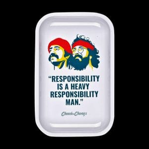 Cheech & Chong x Pulsar Metal Rolling Tray - Responsibility