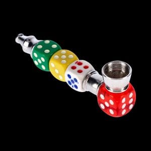 Colored Dice Metal Pipe and Screens Gift Set