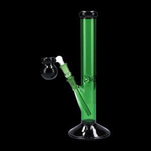 Colored Glass Straight Ice Bong - 12 Inch