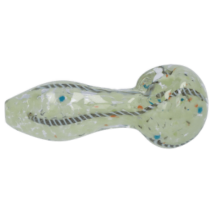 DHC 3-inch Glass Fumed Swirl Hand Pipe - Lite Green