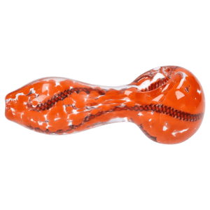 DHC 3-inch Glass Fumed Swirl Hand Pipe - Orange