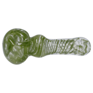 DHC 3-inch Glass Swirl with Fume Hand Pipe - Green