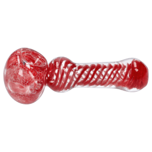 DHC 3-inch Glass Swirl with Fume Hand Pipe - Red