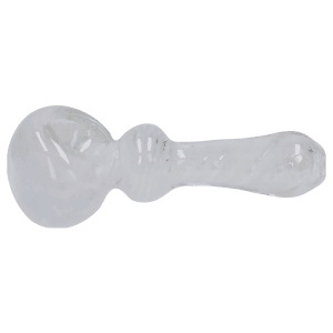 DHC 3-inch Glass Swirl with Fume Hand Pipe - White