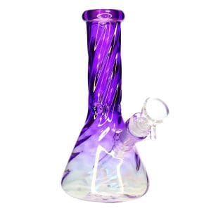 DHC Twisted Beaker Water Pipe - 8 in. - Purple