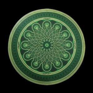 DabPadz Green Mandala Fabric Top Dab Mat