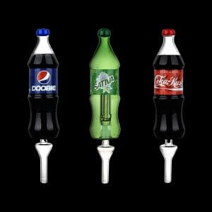 Dabtized Soda Buds Glass Bubbler Dab Straw