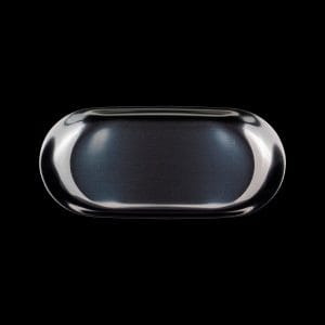 Dankstop Small Rounded Rolling Tray - Silver