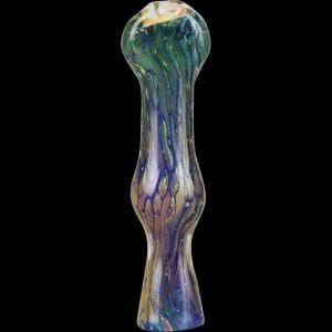 Double Glass Fumed Chillum Pipe