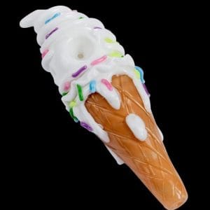Empire Glassworks Sprinkles Ice Cream Cone Pipe